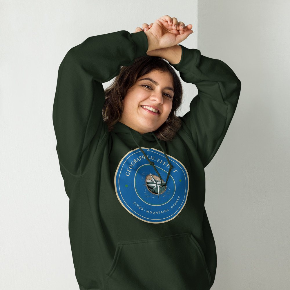 Geographical Effect Compass Crest Hoodie Front