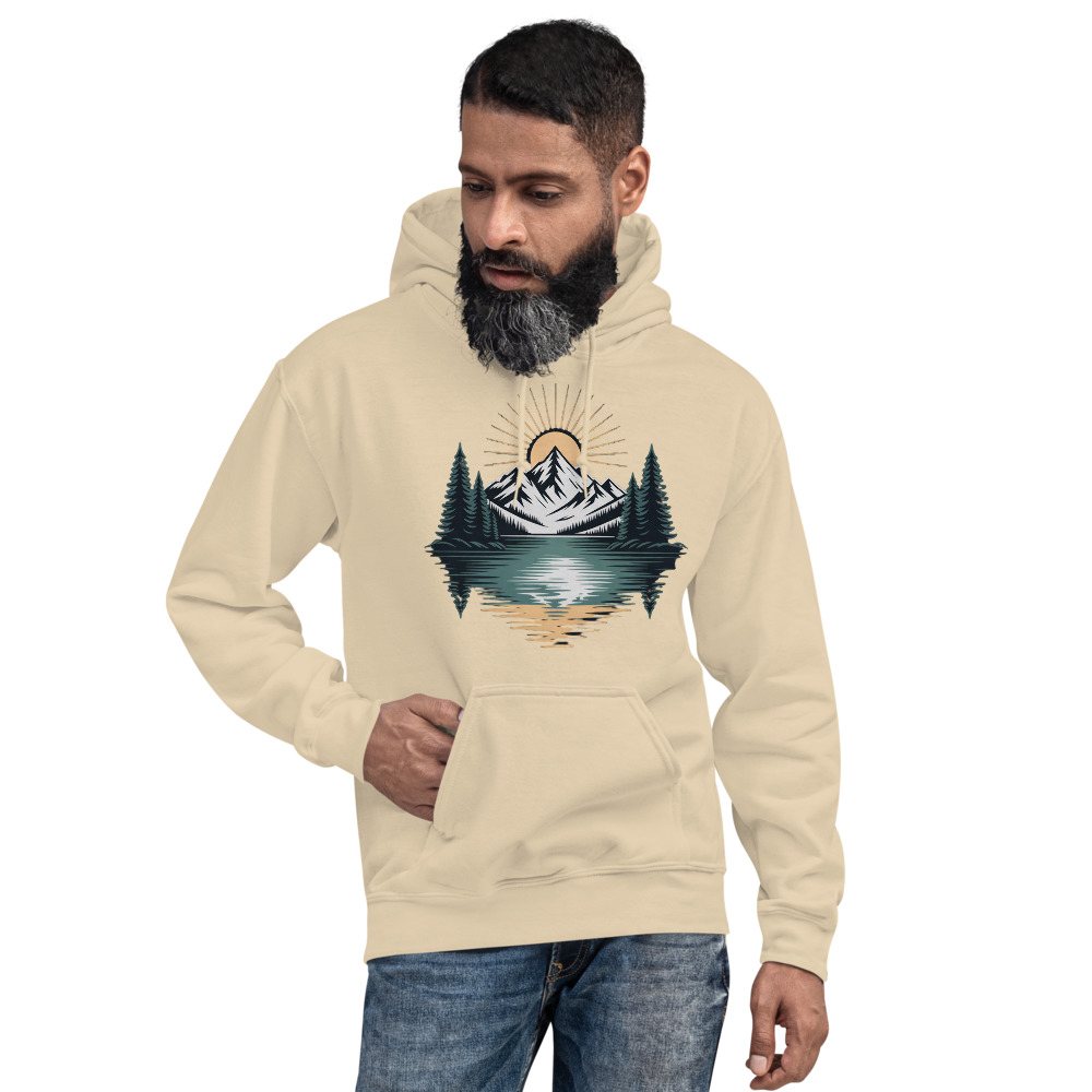 Geographical Effect Mountain Lake Hoodie