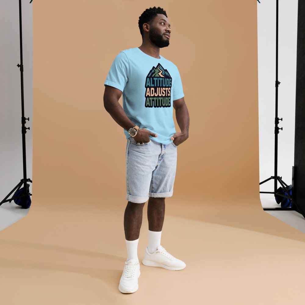 Geographical Effect Altitude Adjusts Attitude Tee Front