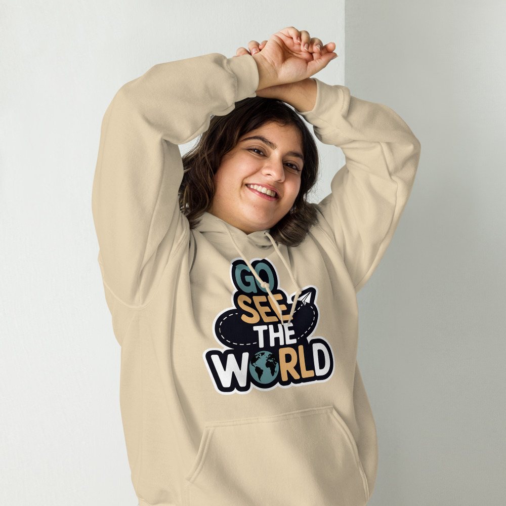 Geographical Effect Go See The World Hoodie Front