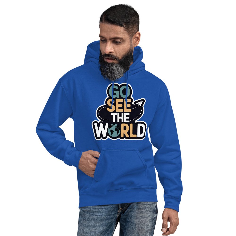 Geographical Effect Go See The World Hoodie Front