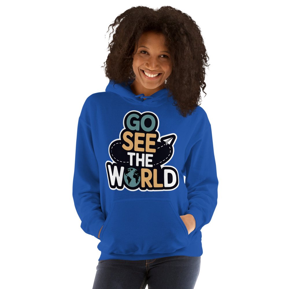 Geographical Effect Go See The World Hoodie Front
