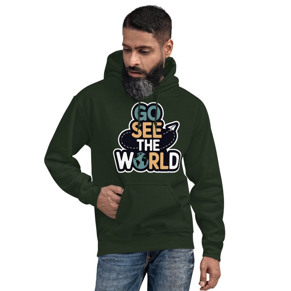Geographical Effect Go See The World Hoodie Front