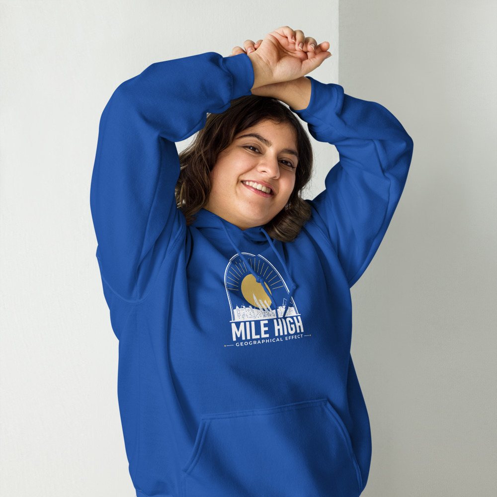 Geographical Effect Mile High Skyline Hoodie Front