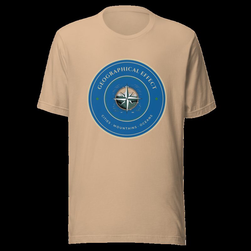 Geographical Effect Compass Crest Tee Tan