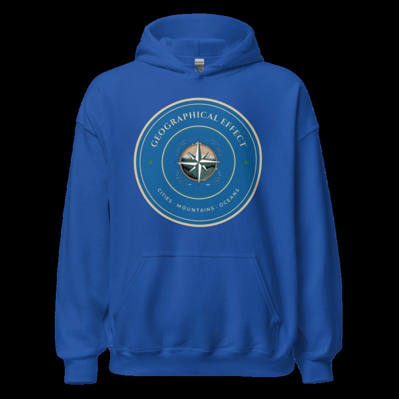 Geographical Effect Compass Crest Hoodie Royal