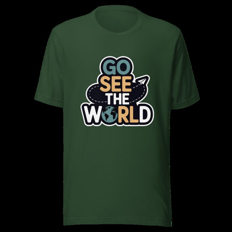 Geographical Effect Go See The World Tee Forest