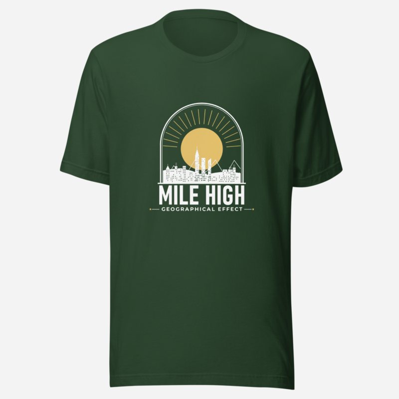 Geographical Effect Mile High Skyline Tee Forest