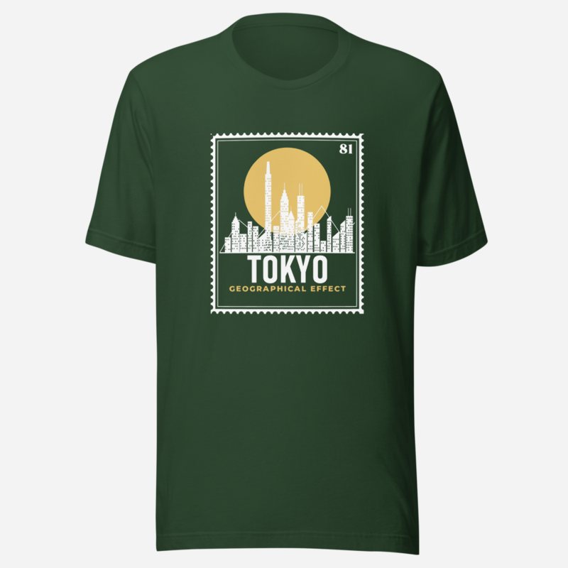 Geographical Effect Tokyo Stamp Tee Forest