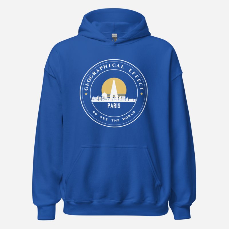 Geographical Effect Paris Crest Hoodie Royal