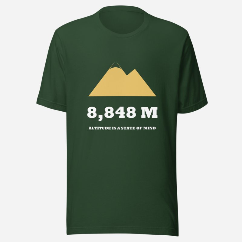 Geographical Effect 8848 Meters Tee in Forest