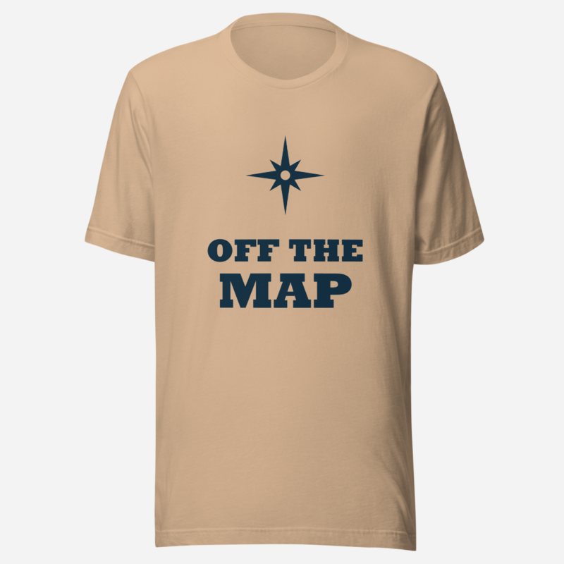 Geographical Effect Off The Map Tee in Tan