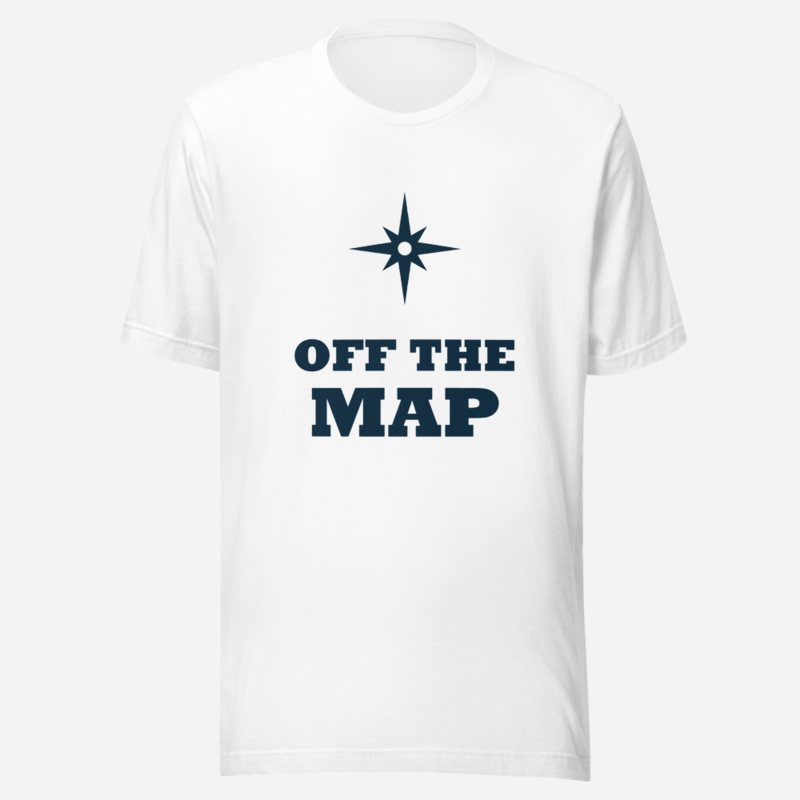Geographical Effect Off The Map Tee in White