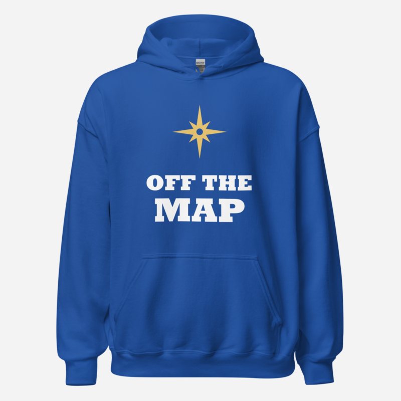 Geographical Effect Off The Map Hoodie in Royal