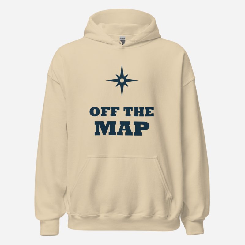 Geographical Effect Off The Map Hoodie in Sand