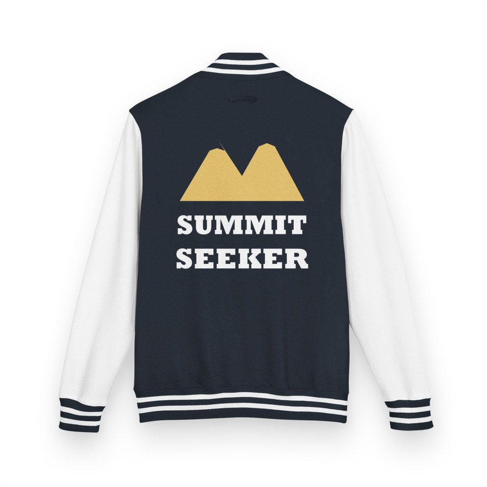 Geographical Effect Summit Seeker Varsity Jacket Oxford Navy/Arctic White