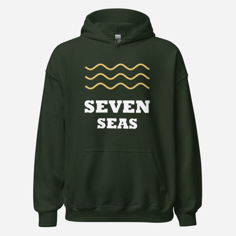 Geographical Effect Seven Seas Hoodie Forest Green