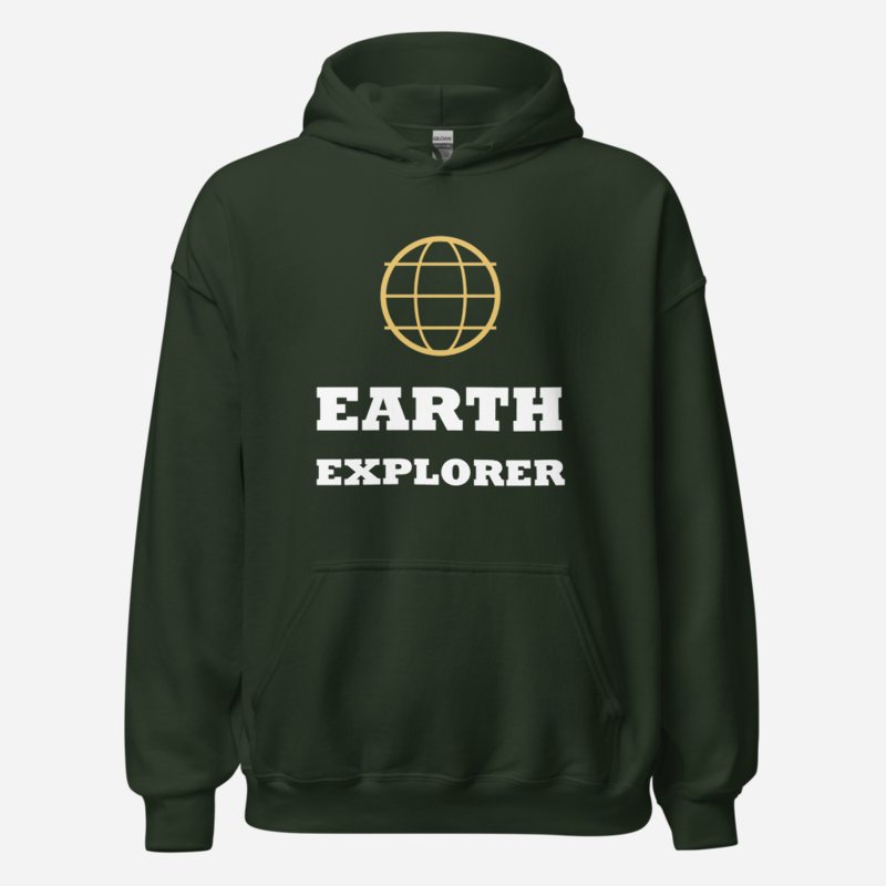 Geographical Effect Earth Explorer Hoodie Forest Green
