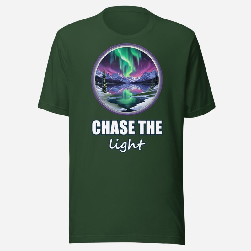 Geographical Effect Chase The Light Aurora Tee Forest