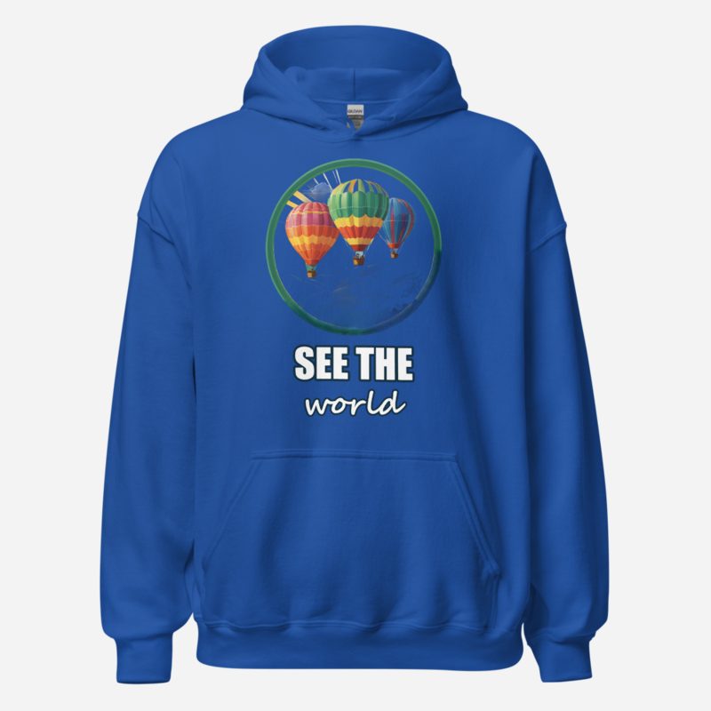 Geographical Effect See The World Balloons Hoodie