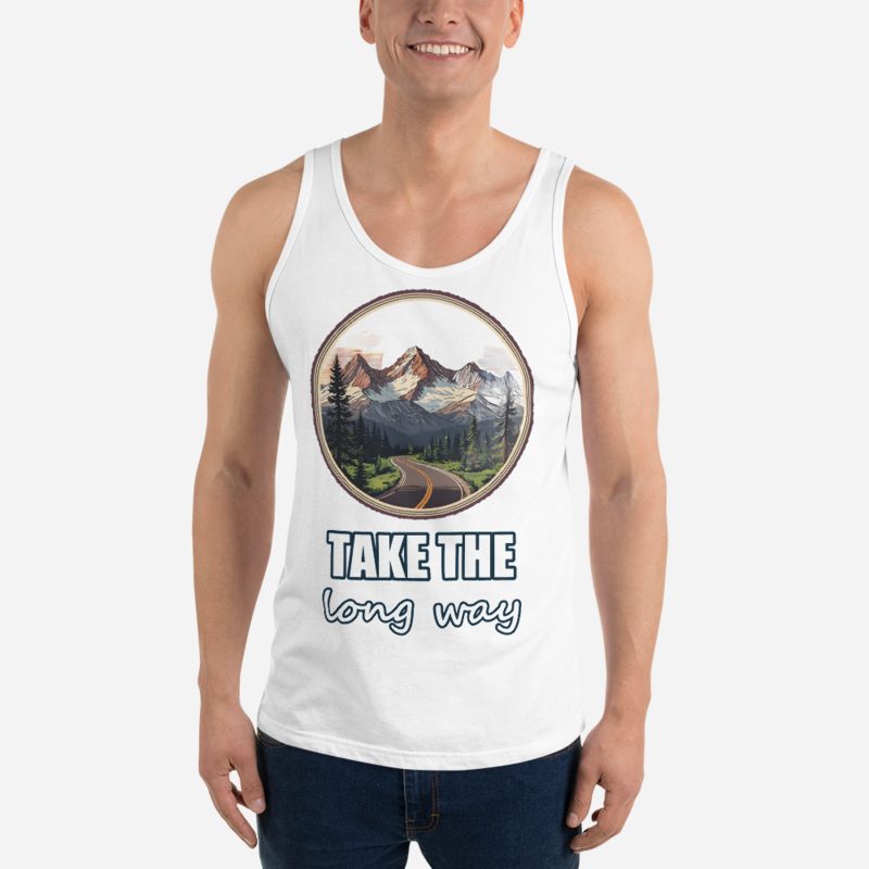 Geographical Effect Take The Long Way Badge Tank