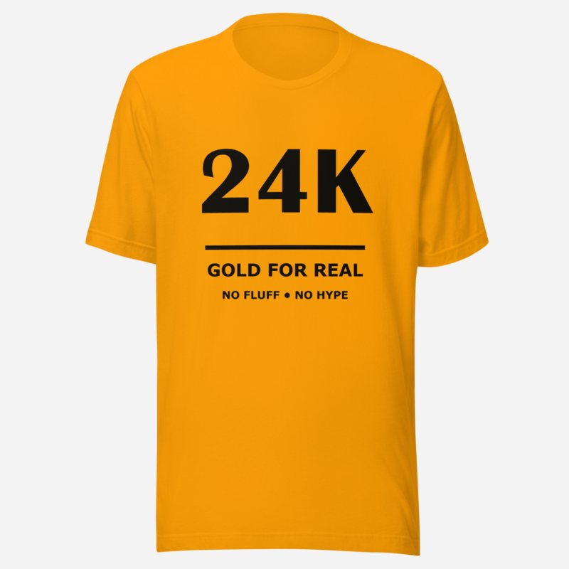 Gold For Real 24K Tee in Gold