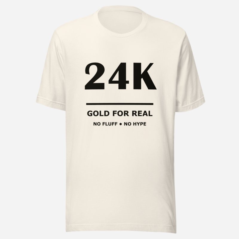 Gold For Real 24K Tee Vintage White