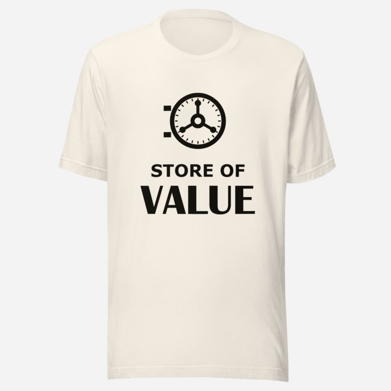 Gold For Real Store Of Value Tee Vintage White