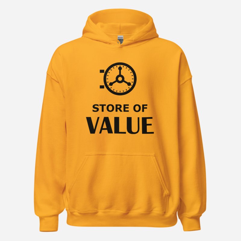 Gold For Real Store Of Value Hoodie Gold