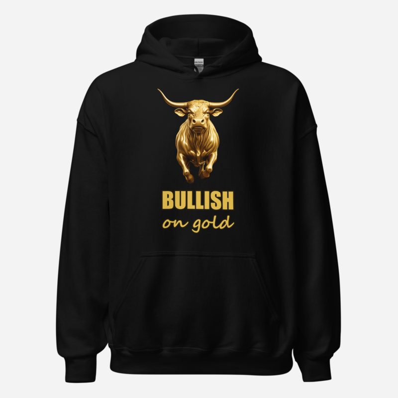 Gold For Real Bullish On Gold Hoodie in Black