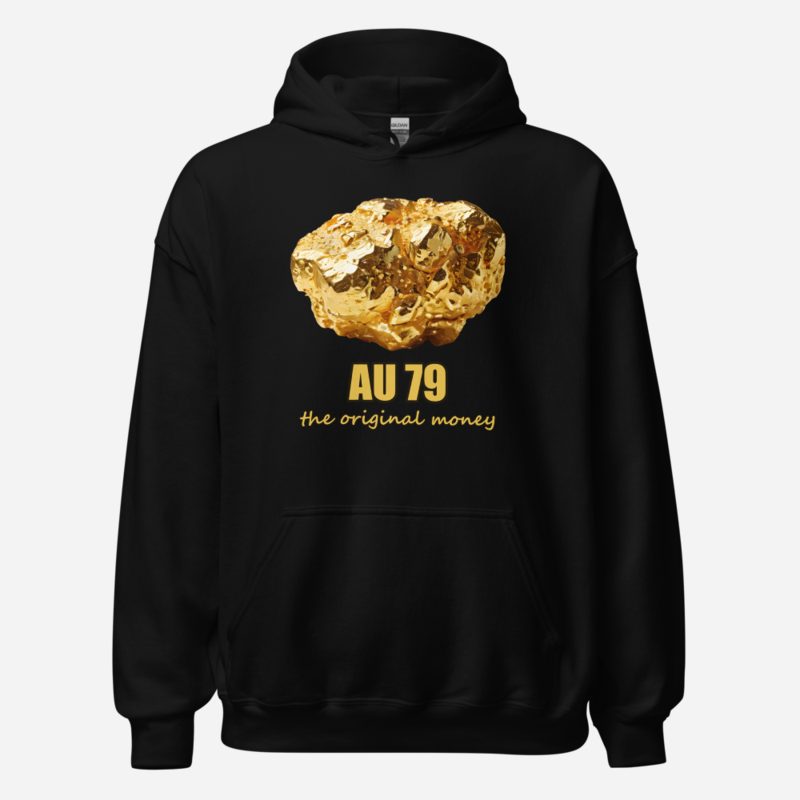 Gold For Real AU 79 Nugget Hoodie in Black