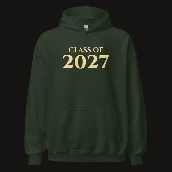 Custom Heavy Blend Hoodie in Forest Green: Class of and team gear