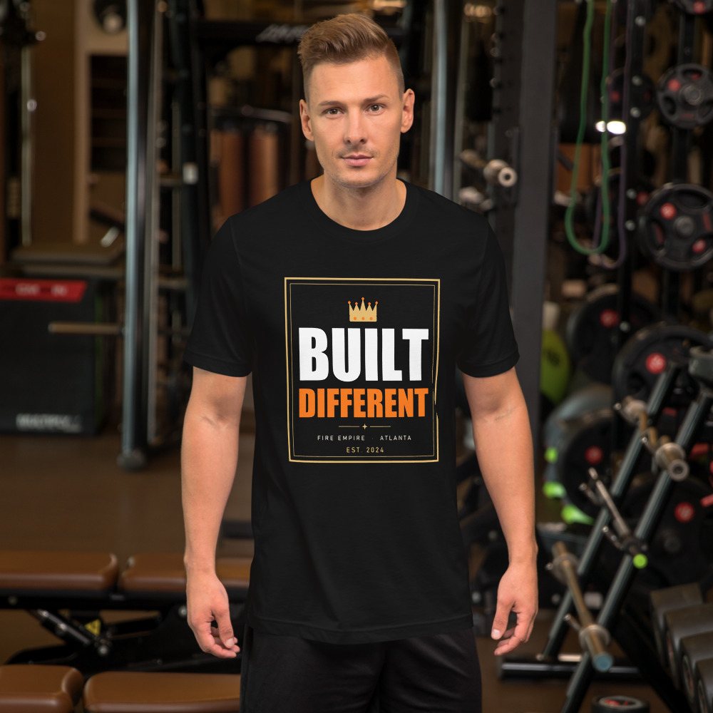 Fire Empire Built Different Lux Tee Front