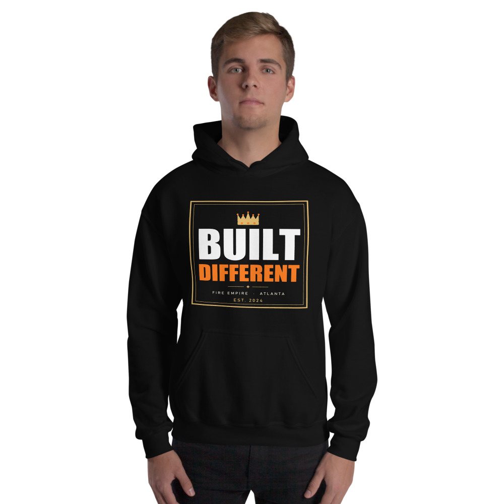 Fire Empire Built Different Lux Hoodie Front