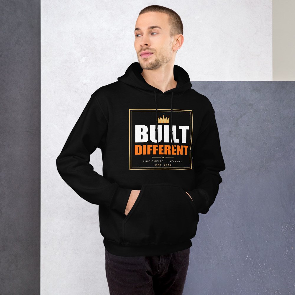 Fire Empire Built Different Lux Hoodie Front