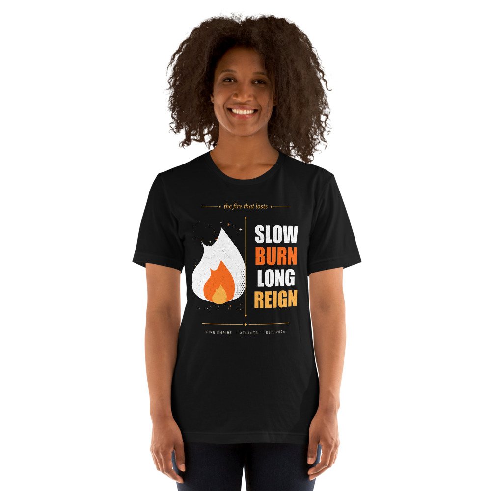 Fire Empire Slow Burn Long Reign Empire Tee Front