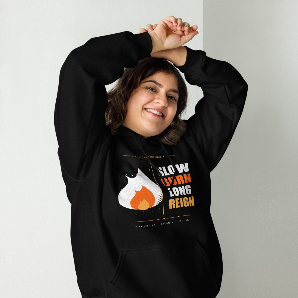 Fire Empire Slow Burn Long Reign Empire Hoodie Front