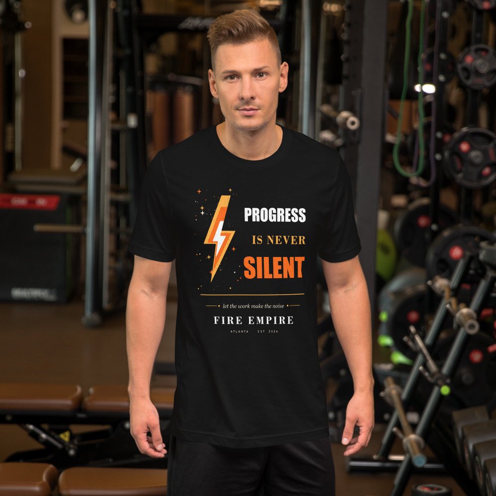Fire Empire Progress Is Never Silent Empire Tee Front