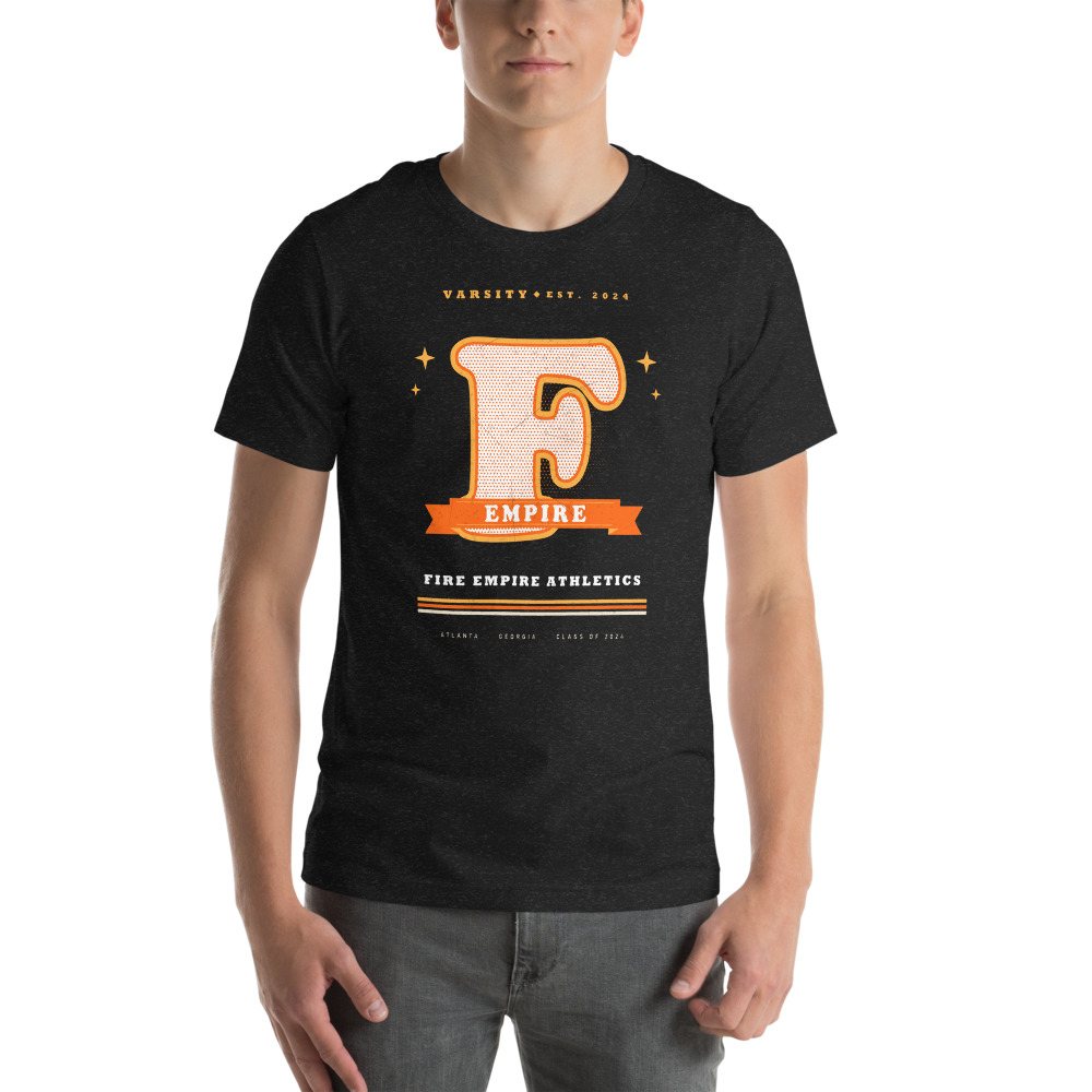 Fire Empire Varsity F Letterman Empire Tee