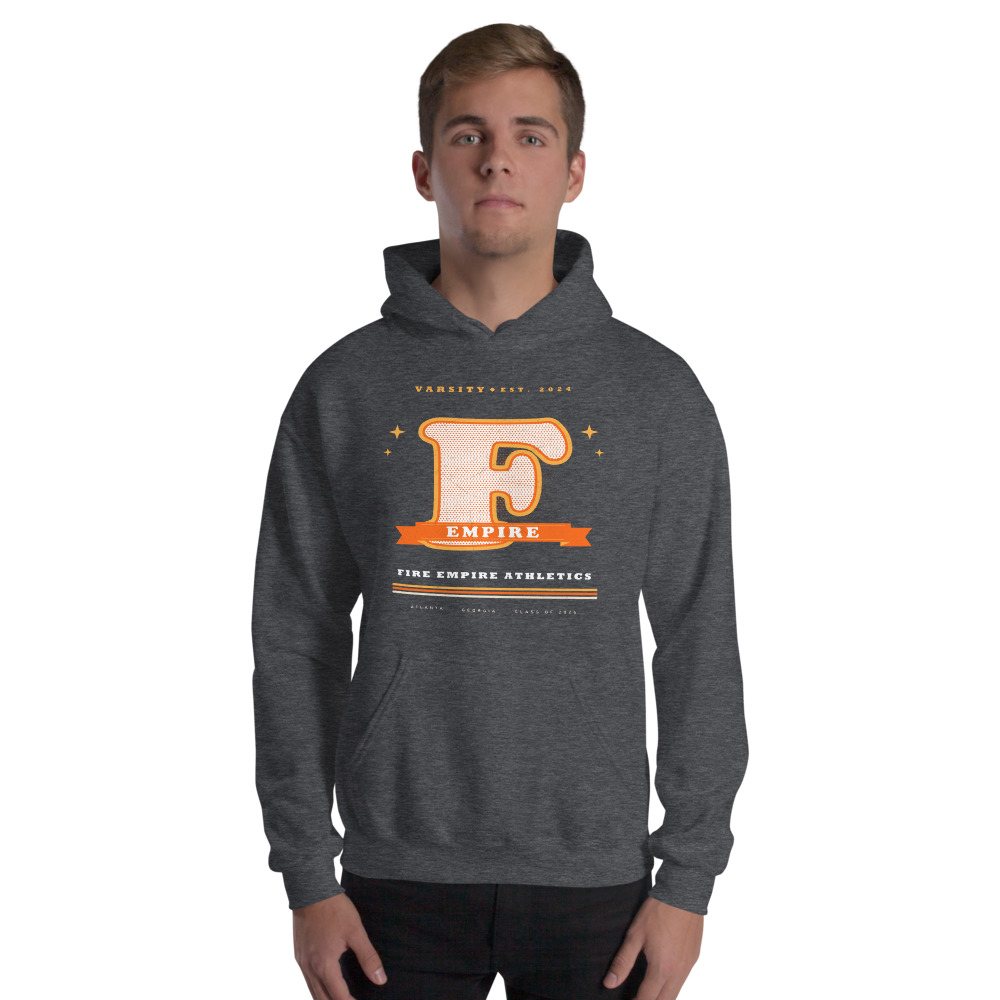 Fire Empire Varsity F Letterman Empire Hoodie Front