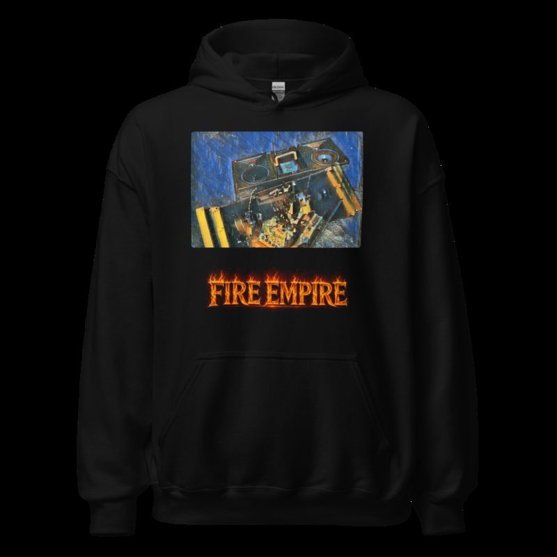 Fire Empire NFT Art Hoodie - Broken Speakers