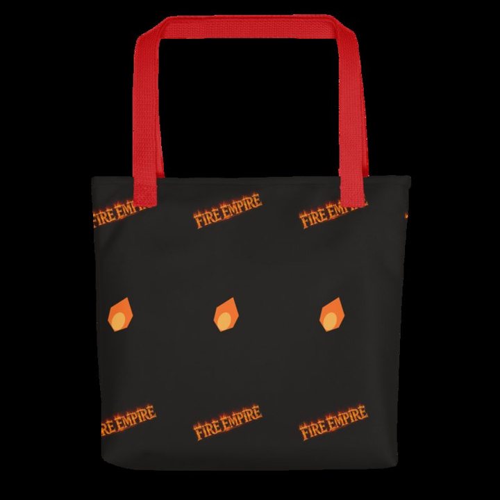 Fire Empire Flames Tote Bag in Red