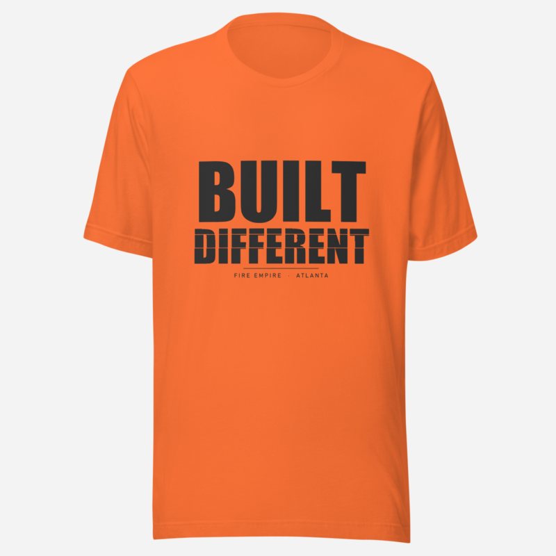 Fire Empire Built Different Tee in Orange