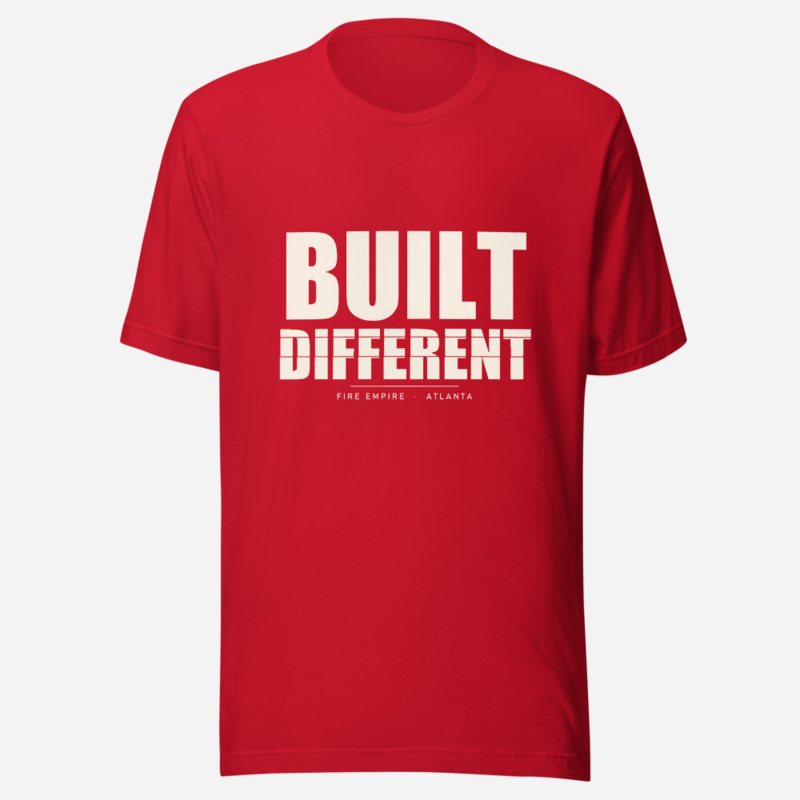 Fire Empire Built Different Tee Red