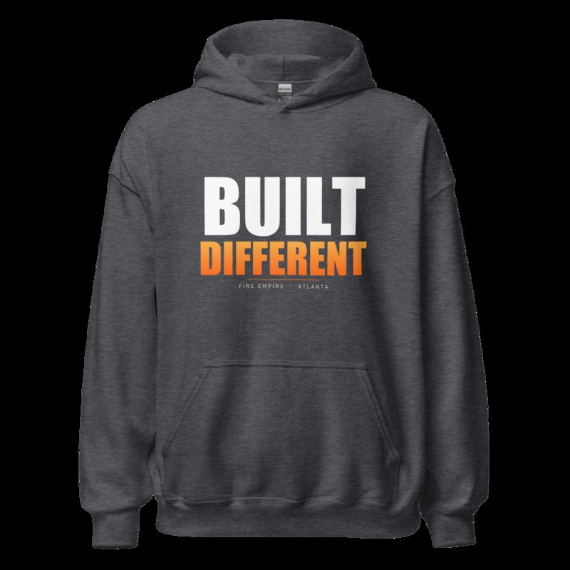 Fire Empire Built Different Hoodie Dark Heather