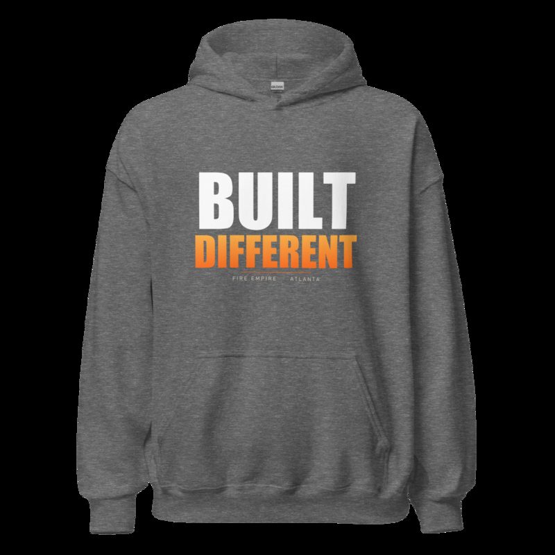 Fire Empire Built Different Hoodie Graphite Heather