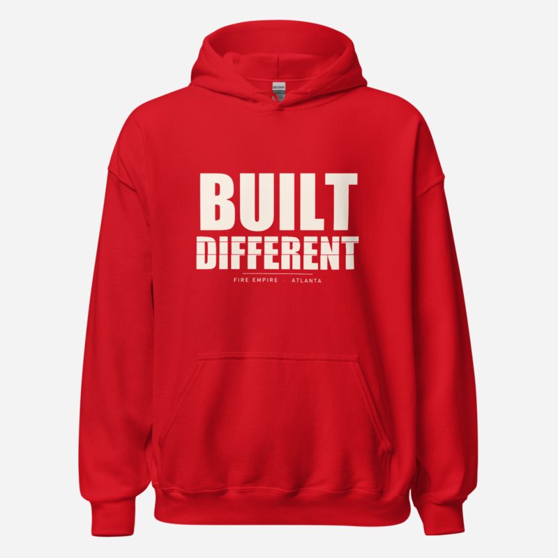Fire Empire Built Different Hoodie Red