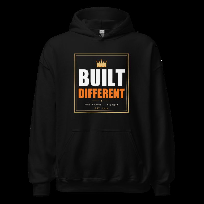 Fire Empire Built Different Lux Hoodie Black