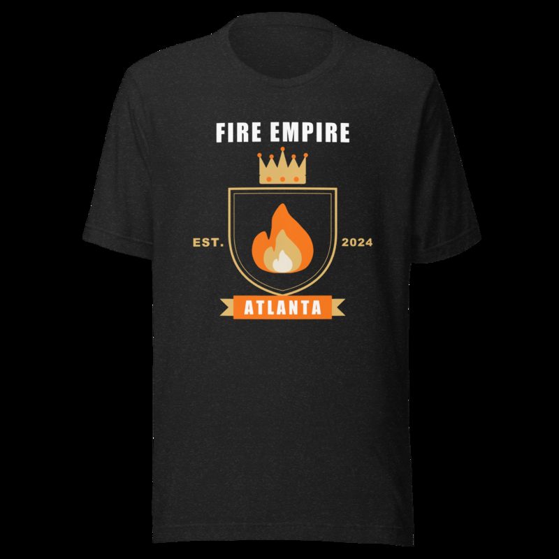 Fire Empire Atlanta Crest Lux Tee Black Heather