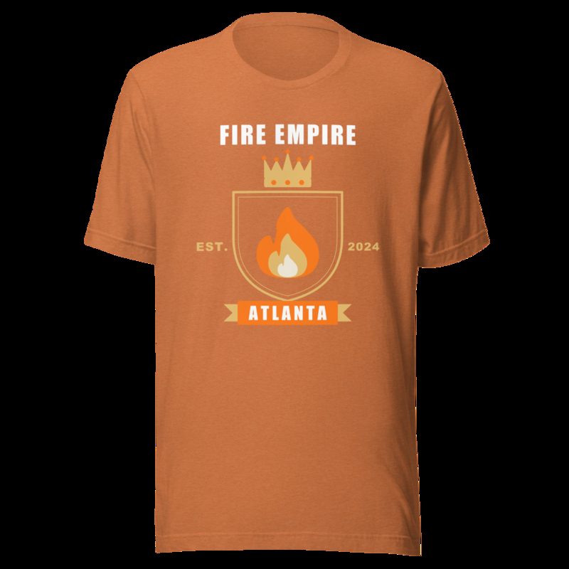 Fire Empire Atlanta Crest Lux Tee Heather Autumn